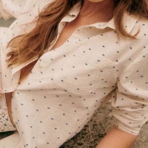 Sezane Chemise Tomboy Button Down NWT